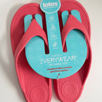 Totes Sandals Everywear Flip Flops Thong Waterproof Beach Pool Travel Corals Pink Size 9 Photo 0