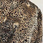 Vintage Leopard Print Blouse Animal Pattern Top Chic Street Style M/L Black Size M Photo 10