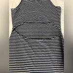 Abercrombie & Fitch blue striped backless peephole bodycon dress Photo 3