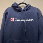 Champion Authentic Athleticwear Hoodie Sweatshirt Jacket Blue Cotton Pullover M Photo 3