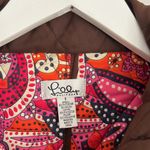 Lilly Pulitzer Brown Quilted Button Up Collared Jacket Small Photo 5
