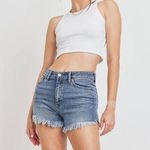 Just USA NWT  Jean Blue Shorts Size 28 Raw Hem Photo 0