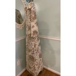 Vtg Styled By Saybury House Dress House Coat Linen Dragonfly Floral Half Zip M Size M Photo 2