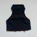 Free People  Black So Bright Seamless Brami Tank Top Size Medium/Large NWOT Photo 2
