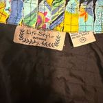 Colorful Striped Women's Lightweight Shirt Jacket 2X Black Photo 3