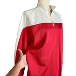 Puma  Red & White Quarter Zip Turtleneck Crew Dress Size Small Sporty Chic Casual Photo 4