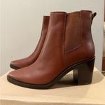 Madewell New! POINTY-TOE CHELSEA HEELED BOOTS in Apple Butter 9 Photo 1