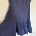 Club Monaco  Blue Indigo Fit & Flare Pleated Mini Dress Size 6 Photo 4