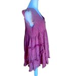 easel Smocked Floral Ruffle Mini Dress or Tunic Blouse Womens Small Photo 2