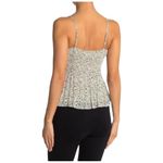 Lush Clothing New Lush Printed Cheetah Pleated Adjustable Spaghetti Strap Cami White Black S Photo 11