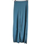 21 Saints Women’s Palazzo Wide Leg Pants Size M Mint Green High Waist Trousers Blue Size M Photo 2