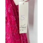 Scala NWT  Pink Sequin Silk Strapless Cocktail Bubble Party Mini Dress Sz 2 READ Photo 8