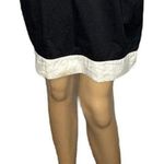 Karl Lagerfeld Vintage 80’s tuxedo style strapless black white red dress size S Photo 15