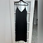 ROAM | Valencia Satin Black Slip Formal Midi Dress Size XS Cocktail Party Photo 4
