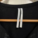 Anthropologie  Black and White Embroidered Flutter Sleeve Blouse Photo 1