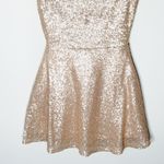 Tobi Vina sequined blush skater dress size S Photo 7