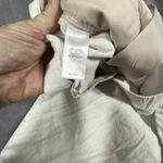 J Jill Pants Linen Stretch XL‎ White Cropped Pull On Slit Beach Resort Vacation Photo 10