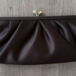 White House | Black Market small satin clutch black purse evening handbag Photo 7