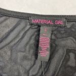 Material Girl Metallic Gold Mesh Neckline Dress Photo 3