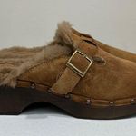 RE/DONE $450 NEW  70s SHEARLING COGNAC SUEDE SHOES SZ 40 9 Photo 3