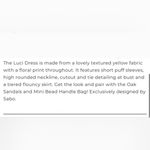 Sabo Skirt  Luci Cutout Floral Dress Size Medium NWT Photo 10