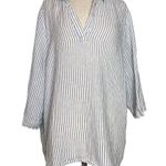 Artisan NY  linen stripe lagenlook blouse Photo 0