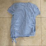 Loft Light Blue Sweater Blouse with Tie Sz Small Photo 4