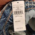 American Eagle NWT American Eagles Paperbag Waist Mom Jeans SIZE 00 - LONG Photo 4