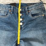 BLANK NYC  THE MADISON CROP RIPPED JEANS IN BLUE SIZE 26 Photo 3