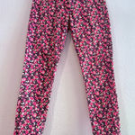 Lilly Pulitzer Heart Print Cropped Pants Jeans Size 4 Worth Skinny Mini Photo 0