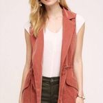 Anthropologie  / Elevenses Old Town Vest Size XS in Rust Color Photo 0
