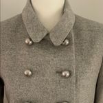 Hobbs London Hobbs if London Pale Gray Wool Flannel Double-Breasted Coat sz 6 Photo 1