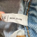 PacSun  Distressed Pale Wash Straight Leg High Rise Mom Jeans Size 25 Photo 4