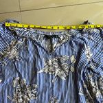 Mlle Gabrielle  Blue‎ and white stripe dress with flowers Photo 10