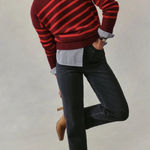 Spanx  Authentic 90s Straight Leg Jeans Black Wash Medium Compression Size L Photo 0