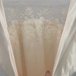 Dentelle Vintage Light Pink Nightgown Satin Dress Size Large Chiffon Coquette Photo 7