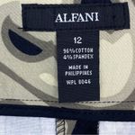 Alfani  Printed Twill Pencil Skirt‎ Black Green 12 Photo 8