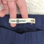 Tory Burch  Sport Womens Navy Blue‎ Slim Leggings Ankle Zip Athletic Pants Size M Photo 2
