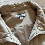 Christopher & Banks ‎ tan suede quilted vest Photo 3