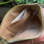 Coach Authentic Signature Leather HEART zip card wristlet Photo 3