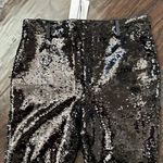ZARA Sequin Slits High Waist Pants Photo 5