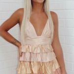 gold mini dress Photo 0