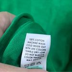 Cotton Citizen Tokyo Long Sleeve Cotton Mini Dress in Kelly Green XS Photo 5