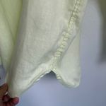 Athleta Retreat Oversized Linen Button Up Shirt in Limone Large Photo 4