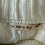 Soft Surroundings Soft‎ Surroundings Oceo Gauze Wide Leg Pants Size Medium EUC in Ivory Pearl Photo 7