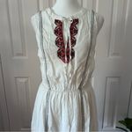 NIKIBIKI LAVENDER | BOHO White Gauzy Cross Stitched Embroidered Dress | Size Sm Photo 1