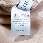 Chicwish NEW  Classy Open Front Knit Midi Cardigan Sweater Coat In Light Tan L Photo 2