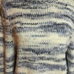 Wild Fable blue n white space dyed cropped sweater Photo 4