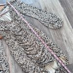 Skylar + Madison  ruched black floral long sleeve‎ dress Photo 2