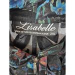 Lisabelle Turkish Leather Coat Tunic Length Sheer Leather Leaves Zipper XL Black Photo 4